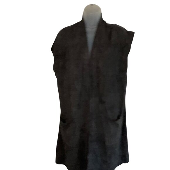 Barefoot Dreams CozyChic Ultra Lite Knit Vest With Pockets  Size L cardigan open - Picture 10 of 12